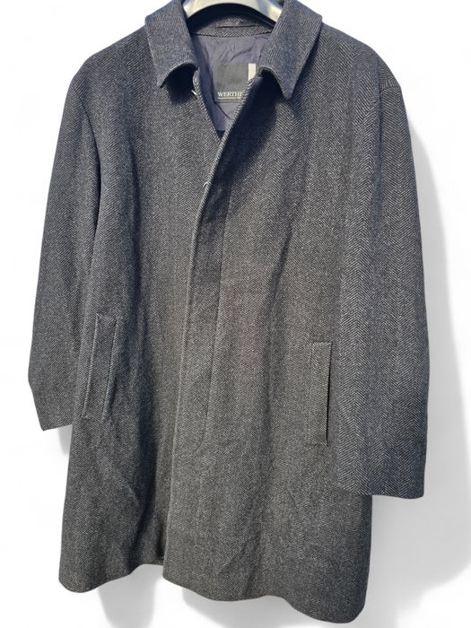 Ново мъжко палто от кашмир и вълна Werther International размер Л