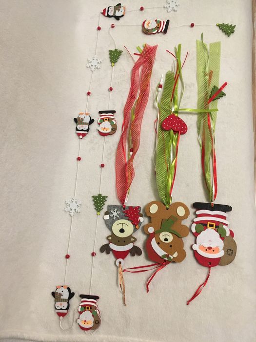 Коледна украса играчки Дядо Коледа Снежен човек Елха Елена Рудолф