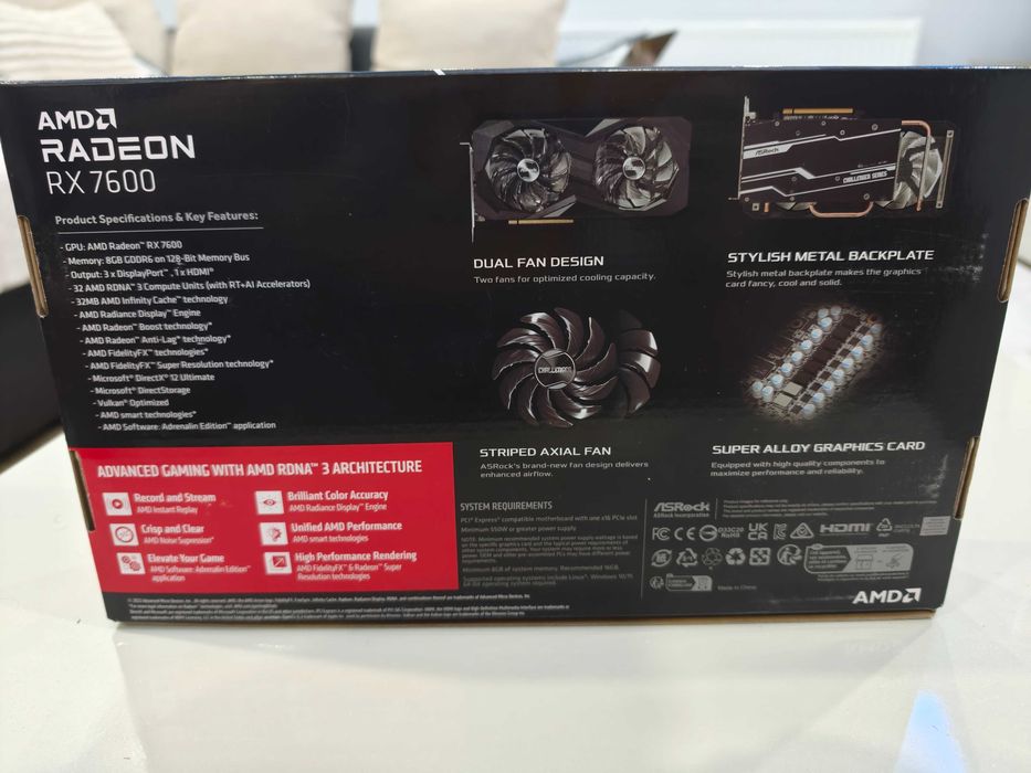 ASRock RX 7600 Challenger 8GB GDDR6
