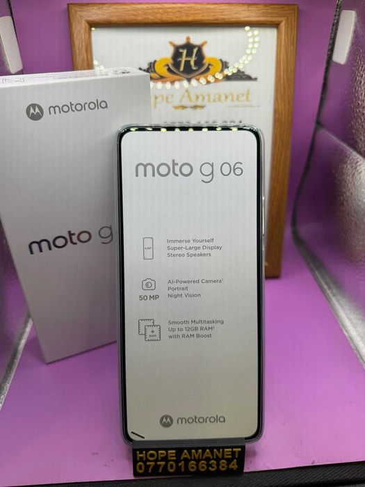 HOPE AMANET P2-Moto g06 desigilat de proba 256 GB/4 RAM