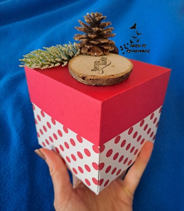 Коледна експлодираща кутия за снимки/пожелания