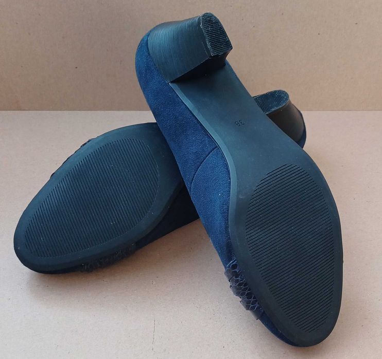 Нова цена. Дамски обувки с нисък ток № 37 - 38