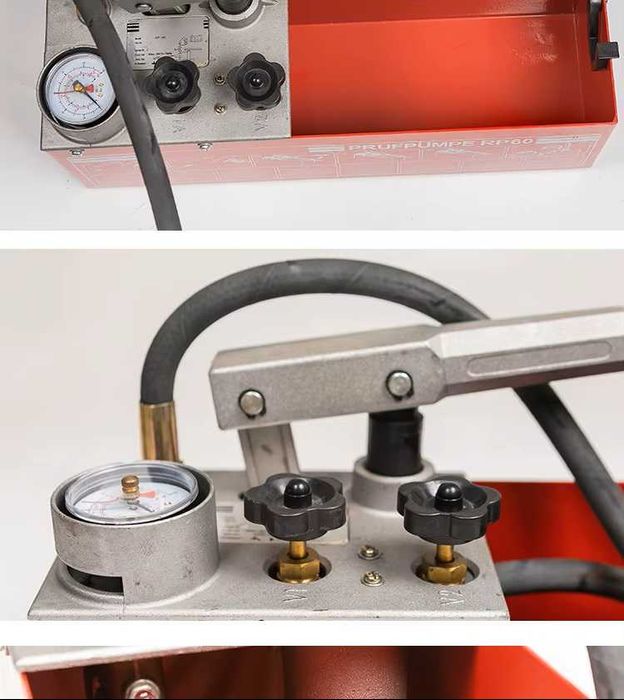 Професионална ръчна помпа за парно и солар 60 bar