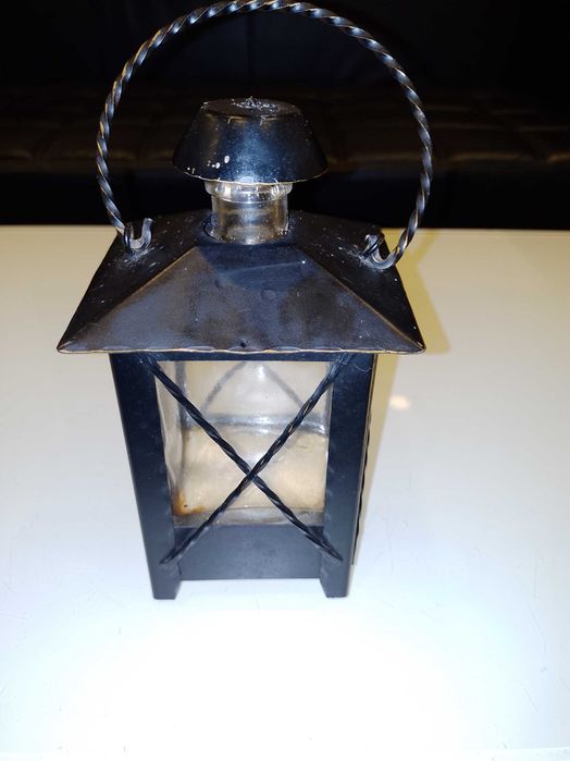 Lampa/felinar cu sticla si mecanism muzical - piesa RARA