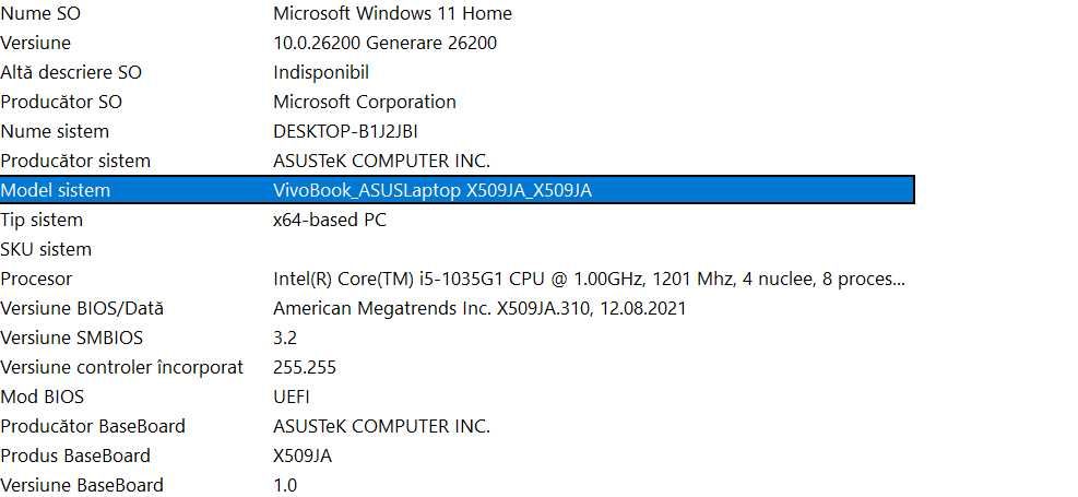 Laptop ASUS X509JA