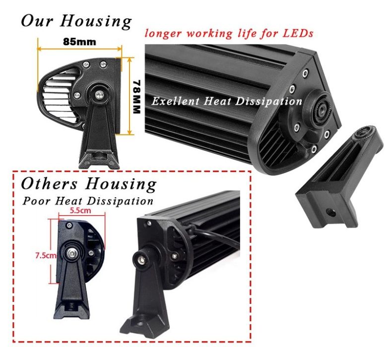 Супер мощен 7D извит LED BAR 594W 125 см. Атв, Джип,4х4, Offroad, Бус