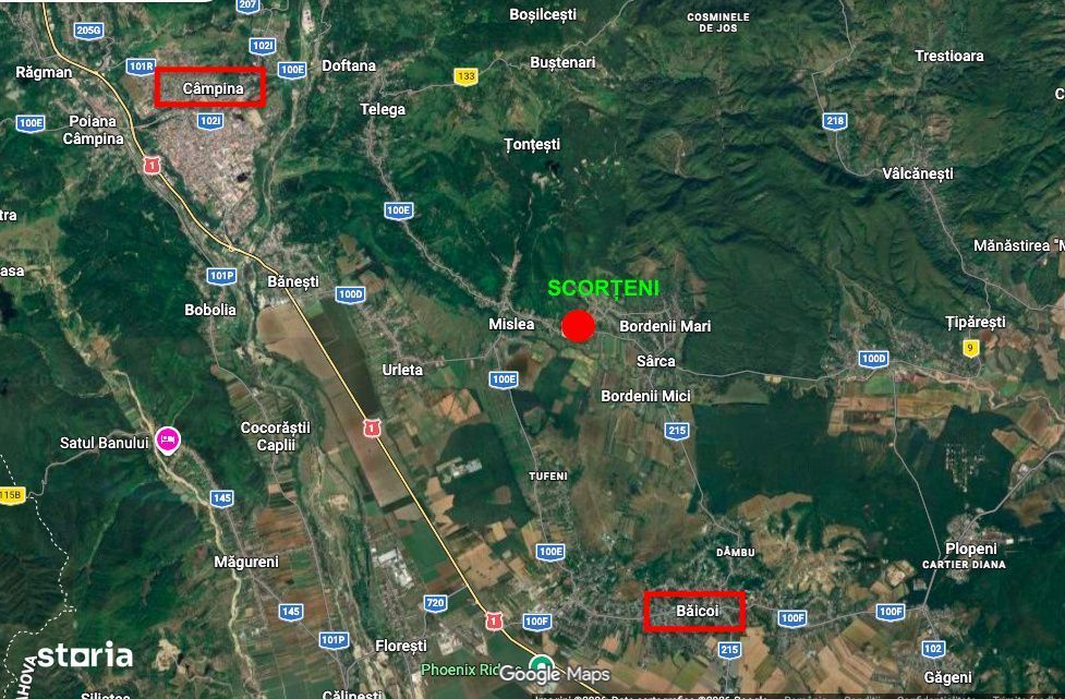 Mosia boiereasca din varf de deal, Scorteni - Prahova, comision 0%