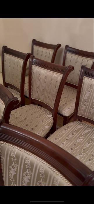 Стол и стулья массив