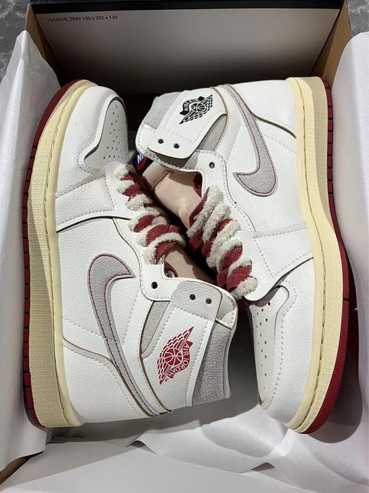 Air Jordan 1 Retro High Rare Air Sail Cinnabar