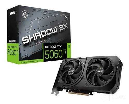 Видеокарта MSI NVIDIA GeForce  RTX 5060 TI 8G SHADOW 2X OC
