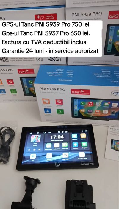 GPS TANC- S939  PRO ecran 9 inch- cu android 13- trafic live,camsam