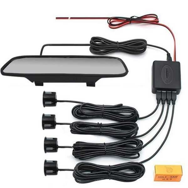 Парктроник система с огледало Automat, Монитор за паркиране, 4 датчика