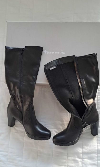 Нови елегантни дамски ботуши на ток Tamaris