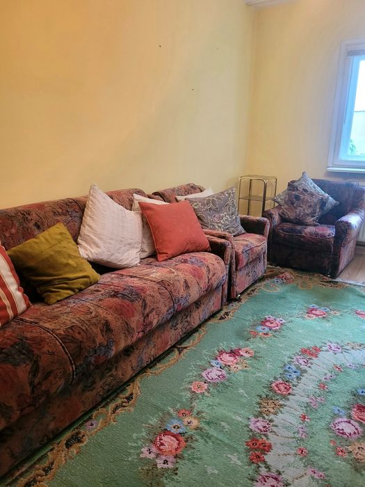 Canapea extensibilă cu 2 fotolii