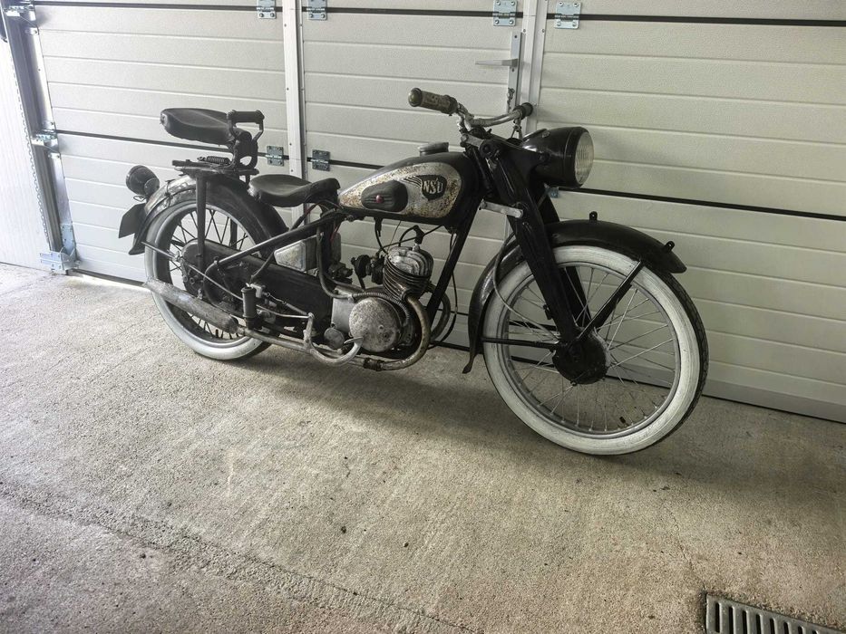 NSU 125 ZDB de epoca / colectie - motorul se invarte, proiect restaurare