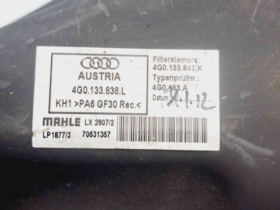 Carcasa filtru aer AUDI A7 (4GA) [Fabr 2011-2017] 4G0133843K 2.0 TDI C