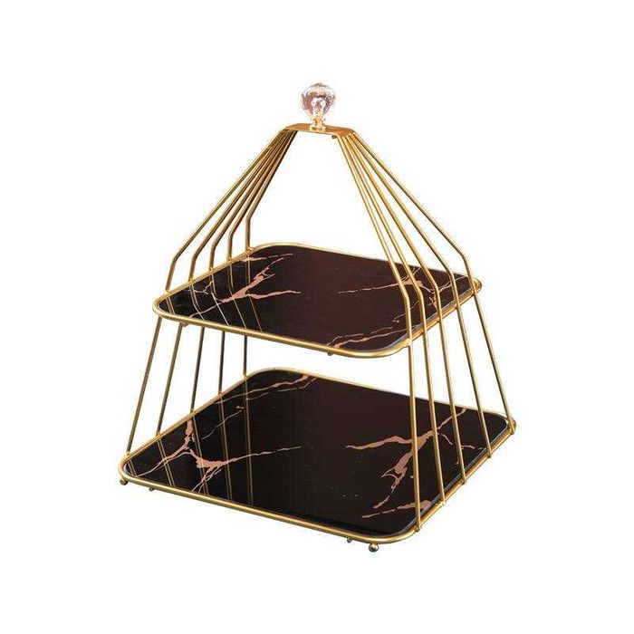 2-х уровневая стойка для кексов, башенные контейнеры для стола