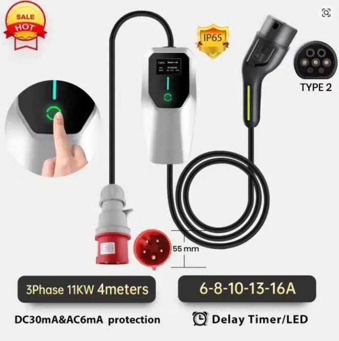 Нова зарядна станция за електромобили- трифазна, 4м. 11кW