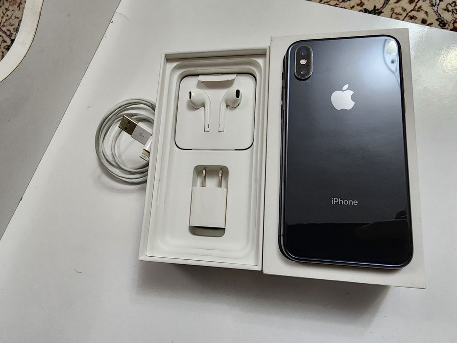 Iphone X LL/A 64GB Black Bat 100% Original Naushnik USB galofka bor