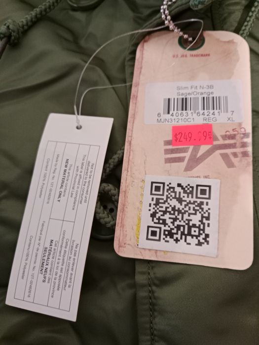 Аляска Alpha industries n-3b