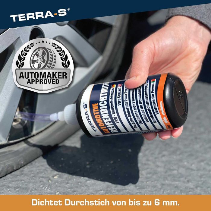 Комплект за ремонт на автомобилни гуми Terra-S с компресор