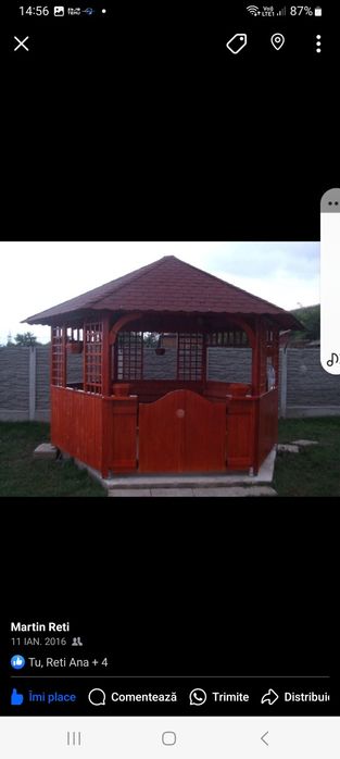 Balansoar (leagan) pergole cabanute