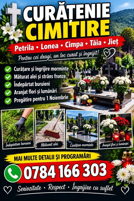Curățenie cimitire