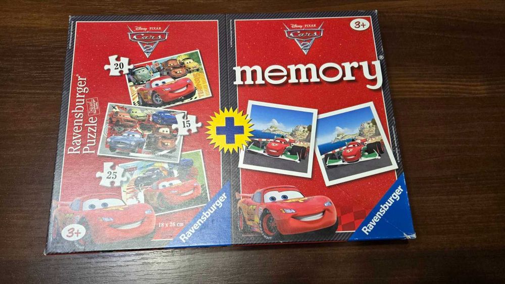 Пъзел с Мемори игра Cars / Колите
