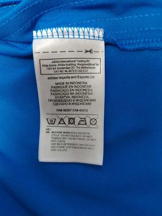 Lot 2 tricouri Adidas fitness, mărimea S, culori turcoaz și albastru