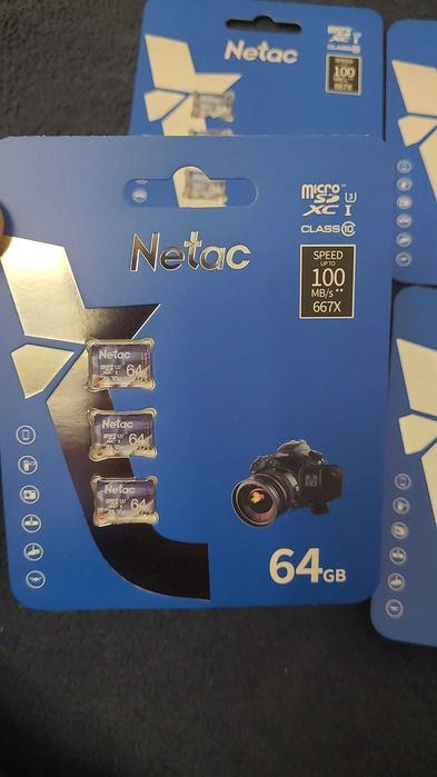 Pachet 3 carduri 64 gb micro sd ,A1, U3, C10, V30, 4K, 667X, UHS-I