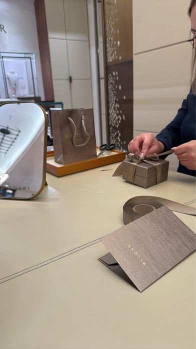 Серьги булгари Серпенти с бриллиантами