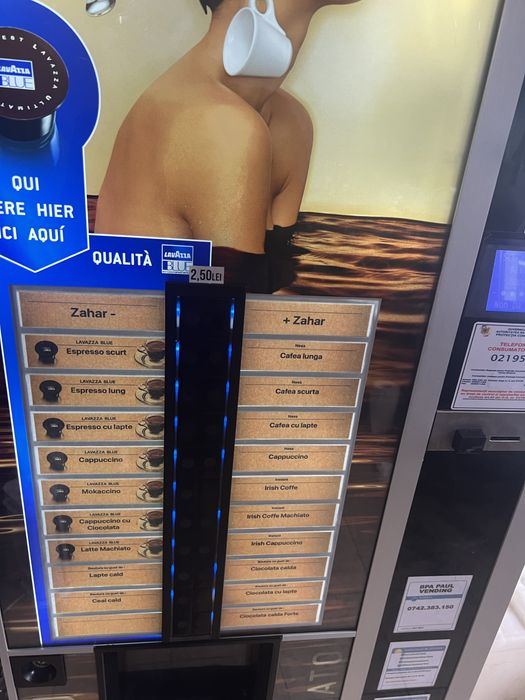 Necta Canto Capsule Lavazza Blue aparat vending automat