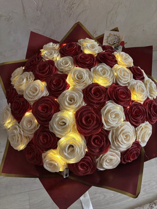 Букет из атласных лент