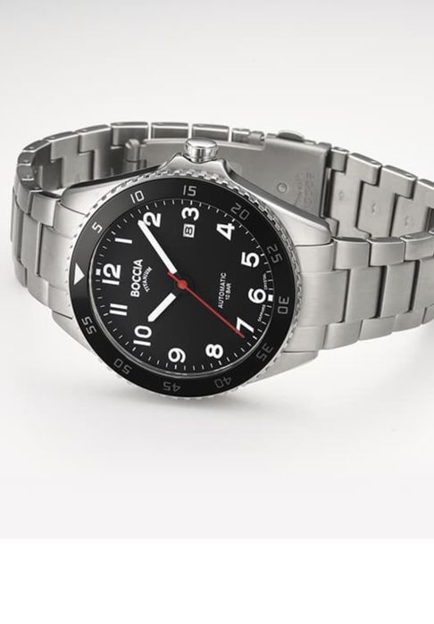 Ceas BOCCIA TITANIUM AUTOMATIC 3653-01 - Miyota 8215 , nou, cu acte și cutie originale.