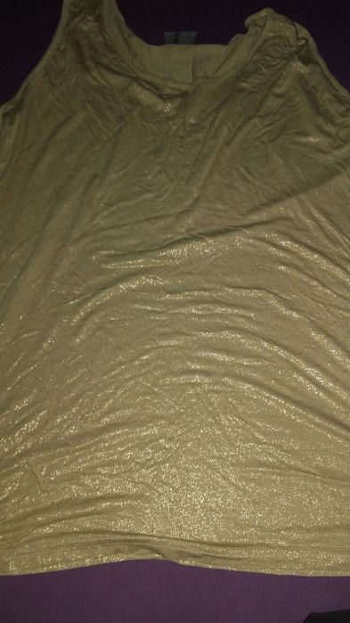 Top auriu elegant C&A, nr.XL, nou!