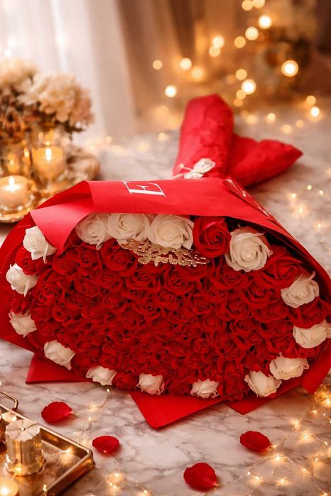 Buchet 101 trandafiri din săpun