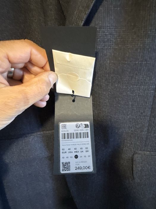 Sacou barbati,  Massimo Dutti,  din lana, Nou