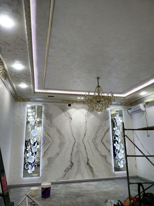 Малярка иш, шпаклёвка,крака,абой, отточенто,кафел киламиз