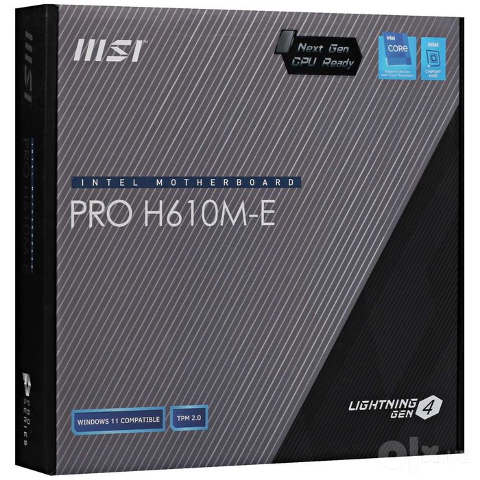 - Материнская плата MSI PRO H610M-E DDR5