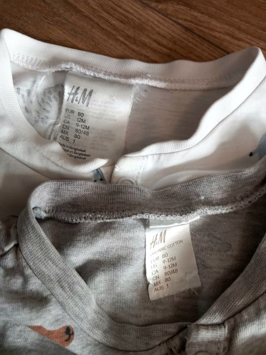Lot 2 salopete băiat H&M 80  + o bluzita nouă