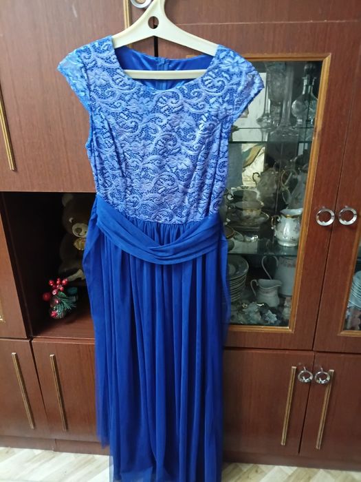 Платье вечернее, синее