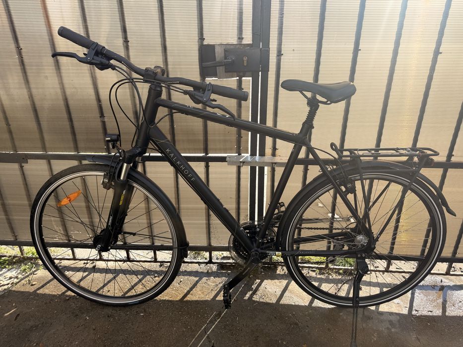 Bicicleta Treking Kalkhoff Voyager // Cadru XL // Frane hidraulice // STARE EXCELENTA // Far si stop cu LED marca AXA //
