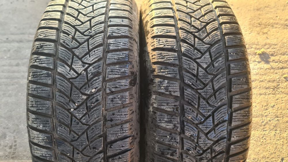 215 60 16 Dunlop  4 anvelope iarna ca noi 7 mm
