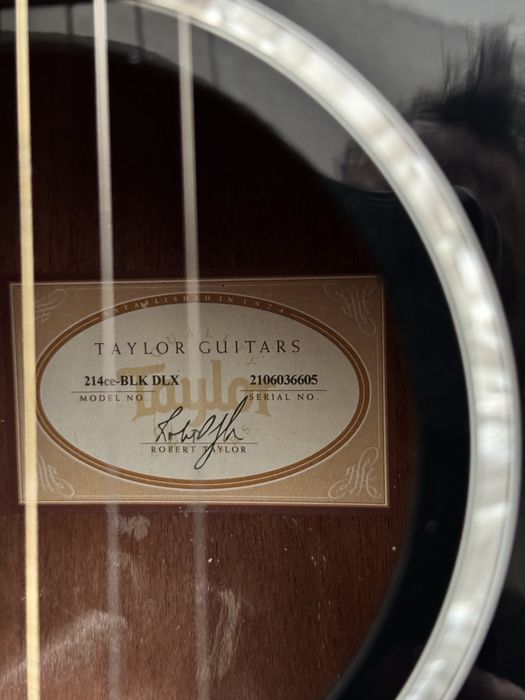 Гитара Taylor 214ce-BLK DLX
