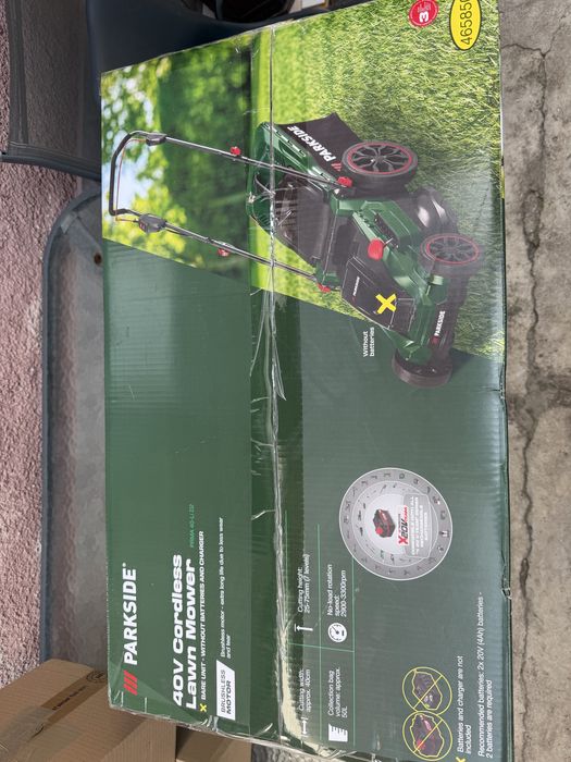 Masina de tuns gazonul Parkside 40v