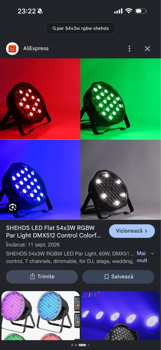 4 par led, 2 moving head, dmx