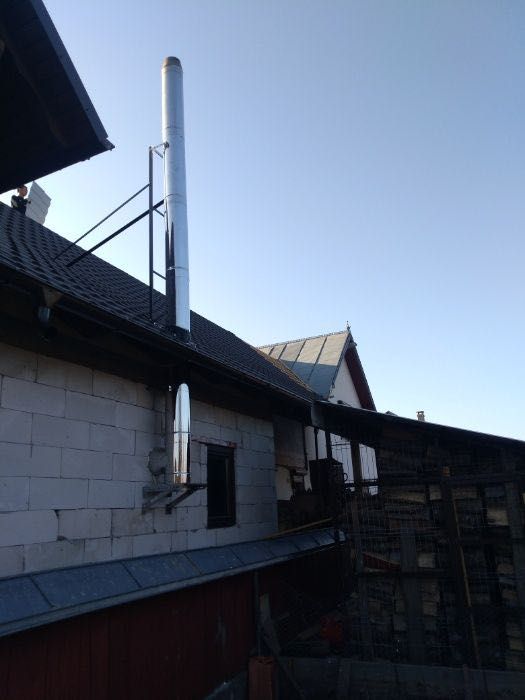 Horn de inox Coș de fum Burlane din inox izolate!