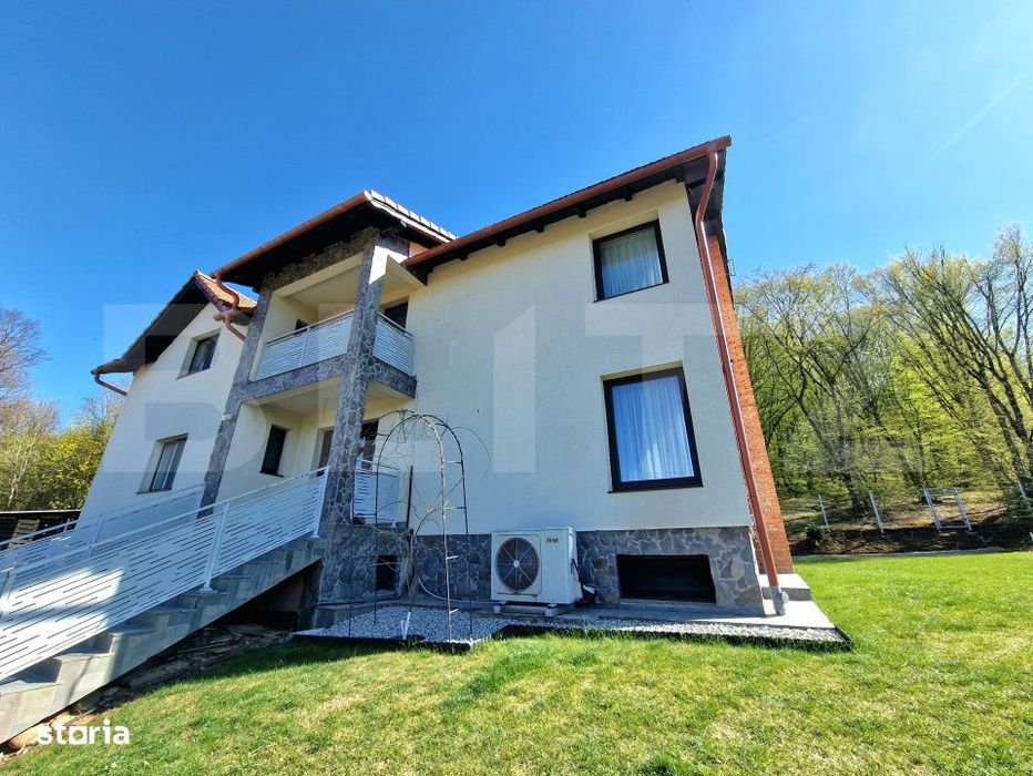 Casa premium 290 mp, teren 900 mp, la liziera padurii – Gilau