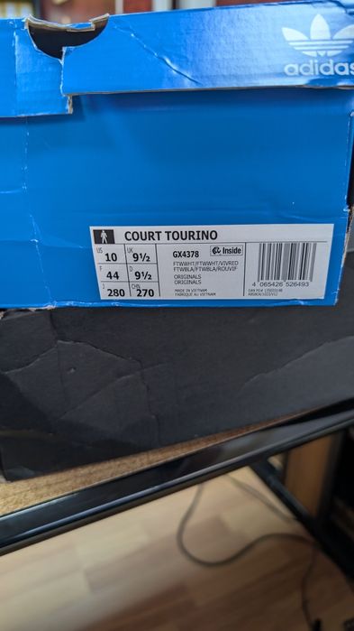 Adidas Court Torino Alb