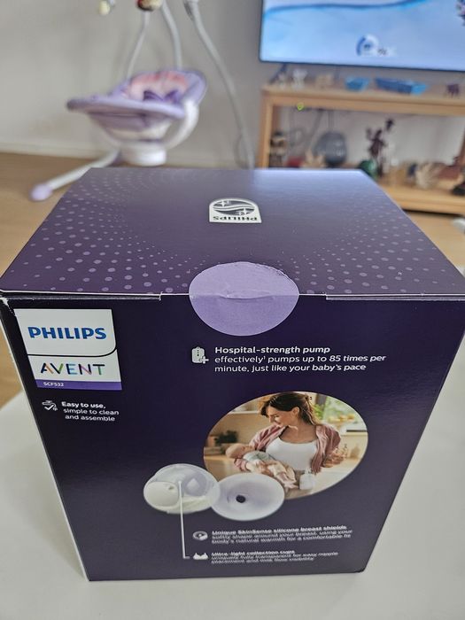 Philips AVENT Pompă de sân electrică fără mâini DUO PremiumPlus SCF532
